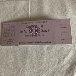 Neil Diamond concert Saturday, October 5