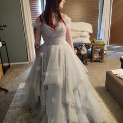 Randy Fenoli Effie Blue Wedding Gown 