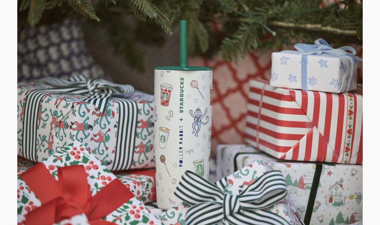 Starbucks X Roller Rabbit Tumbler Christmas 24oz 2025 NEW