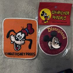 Vintage Mickey and Goofy Patches