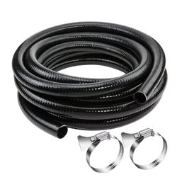 Flexible PVC Pipe2" Dia Black PVC Pipe,2"x 50" Pool Hose,Spa Hose Tubing for Koi Ponds, Pond Tubing,Irrigation & Water Gardens.