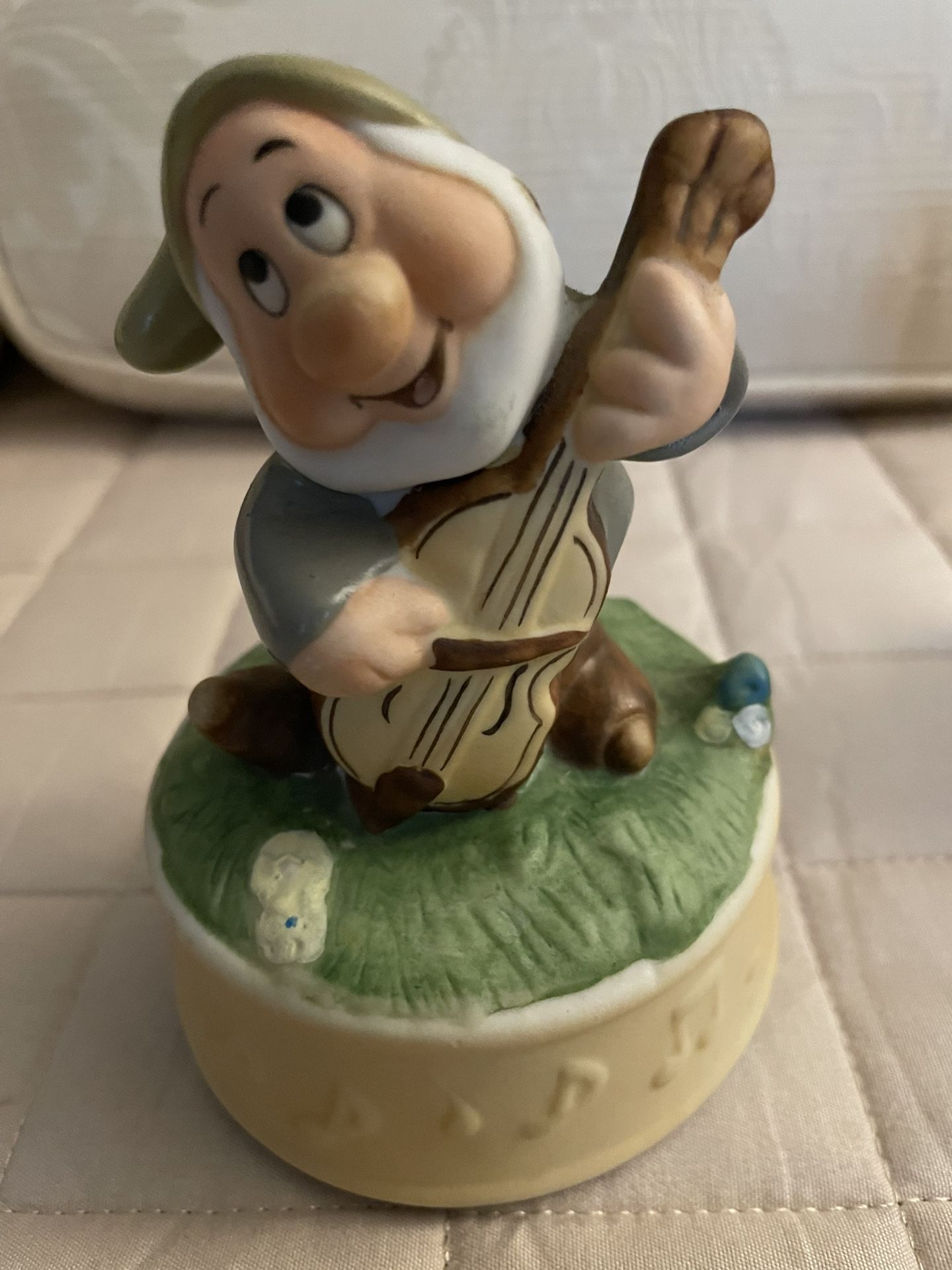 Three Walt Disney Company Seven dwarf Music Figurines