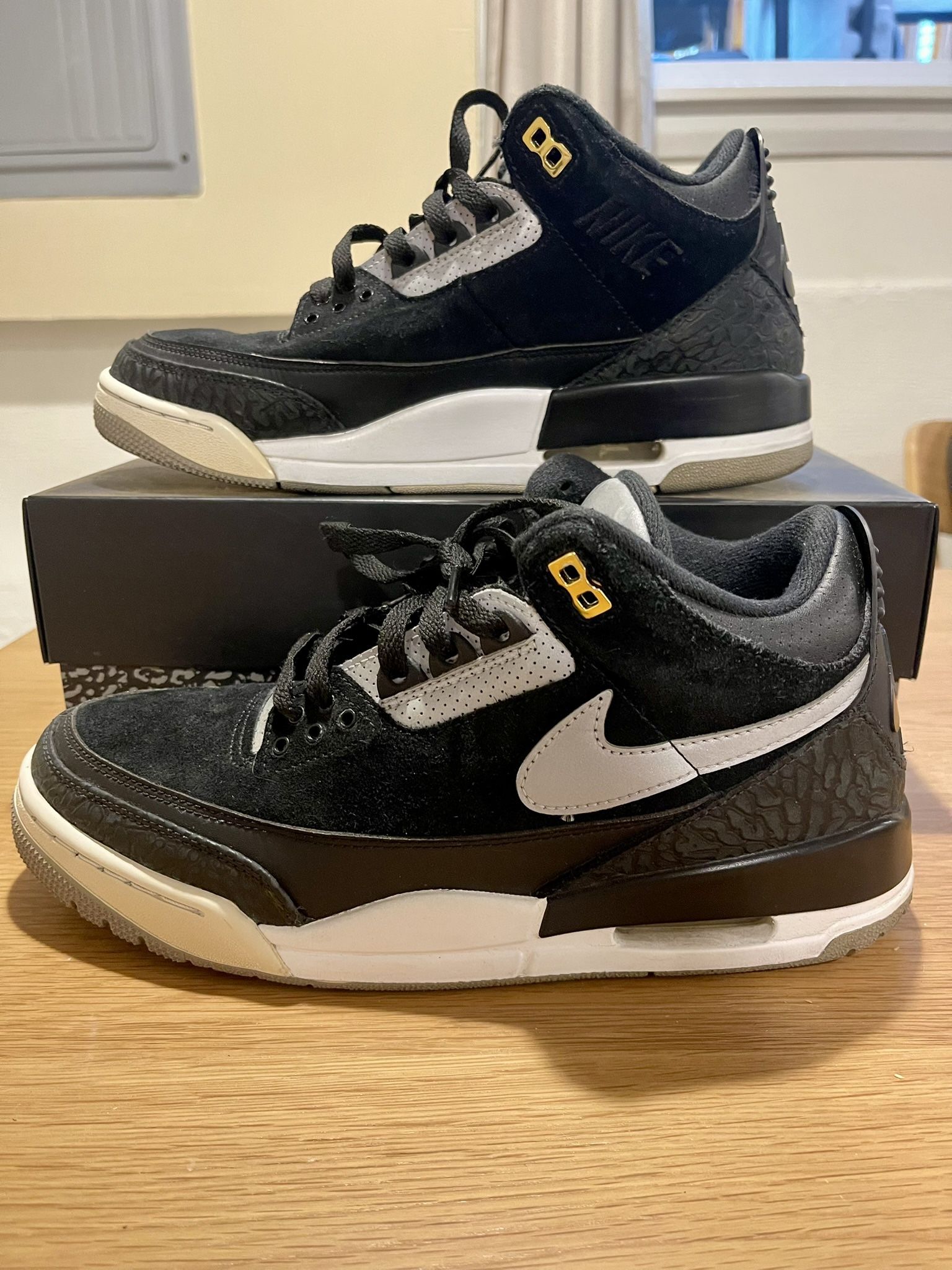 Size M9 1/2 - Nike Air Jordan 3 Retro Tinker SP Black Cement 2019