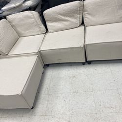 4 pcs Mjkone Modern Convertible Sectional Sofa Couch, Oversized U/L Shaped Modular Sectional Couches , Sectional Sleeper Sofa for Living Room $300
