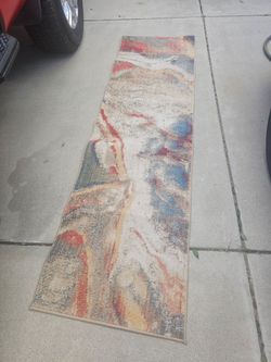 Abstract Multicolor Runner Rug