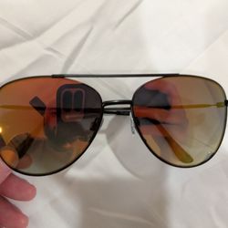 Panama Jack Aviator Sunglasses Gold Lens