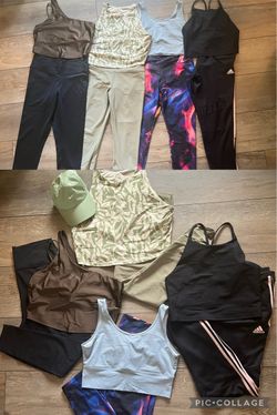 Women’s Sz Large Fitness Athletic wear lot