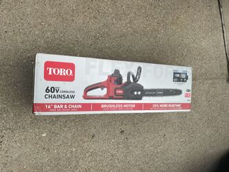 Toro 60v Chainsaw Kit New