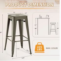 METAL BAR STOOLS 