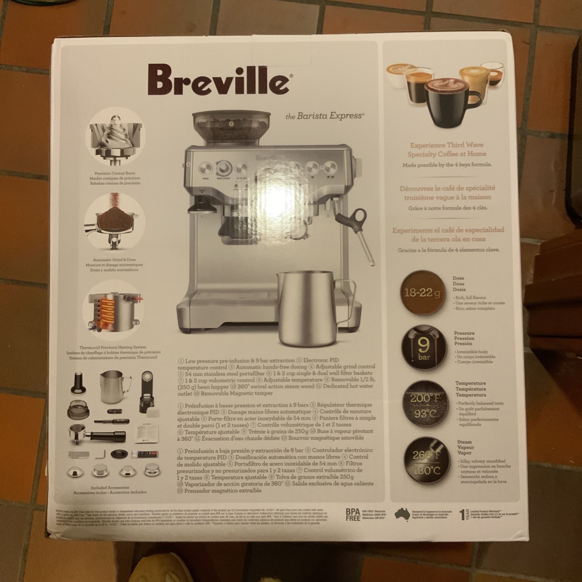 Breville Barista Express Bes870xl Model Brand New In The Box The Price Is Firm
