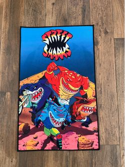 Awesome Street Sharks Rug/Wall Art