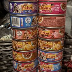 24 Cans Of Wet Cat Food Friskies