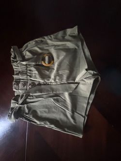Army green shorts