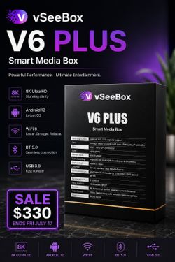 ** Limited Time Sale ** vSeeBox V6 Plus - Newest / Best Model incl. Split Screen Feature