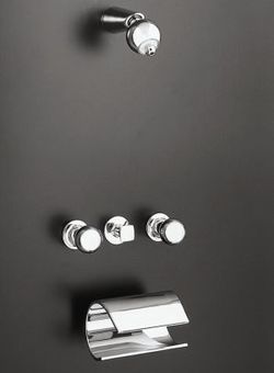 Kohler Cirrus 3-Handle Bath and Shower Faucet Polished Brass Vintage