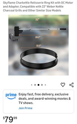 Round Rotisserie Grill Ring