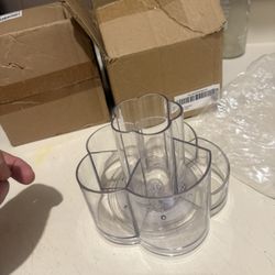 Rotating Makeup Organizer - Mini Yet Spacious Cosmetic Storage Solution with Multiple Compartments - The Perfect Spinning Make-Up Caddy for Vanity or 