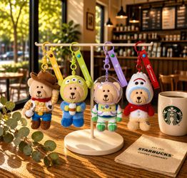 Starbucks x Toy Story 5 Bearista Key Rings (Limited Edition)
