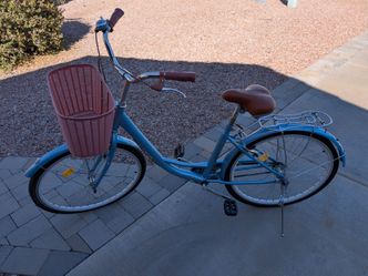 Bike cruiser with Basket - Sky blue