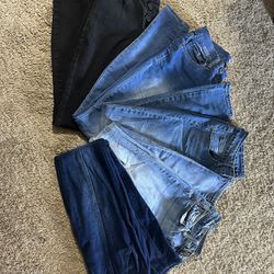 5 Pairs Of Woman’s Jeans