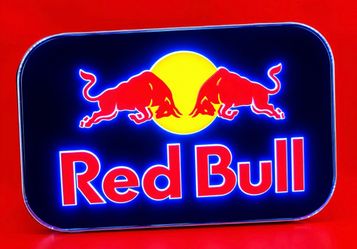 Red Bull Energy Drink LED Display Sign 11.75” x 8”.