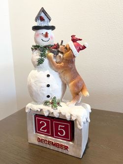 Snowman Christmas Countdown Decor