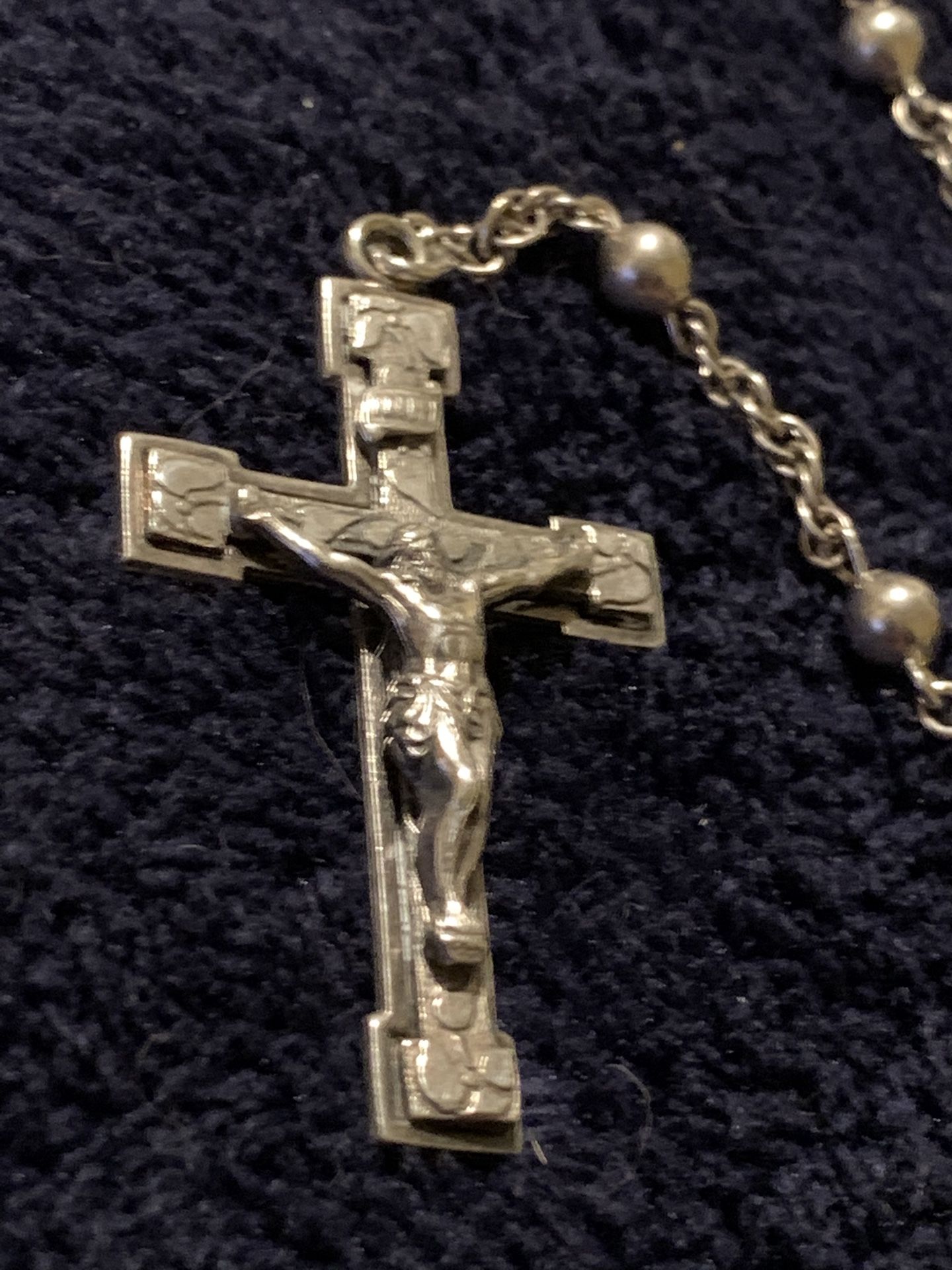 Vintage Sterling Silver Rosary