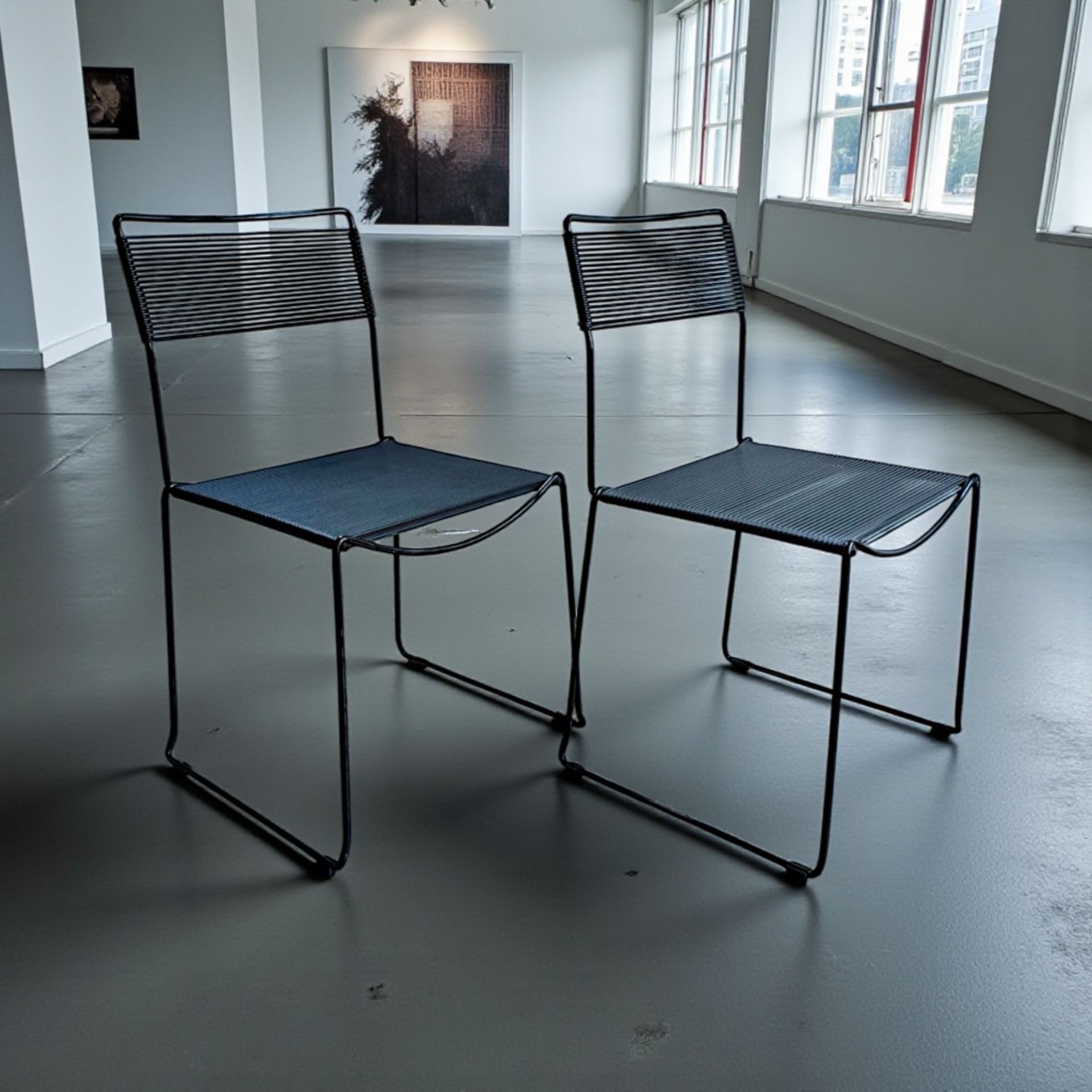 Set of 2 Vintage Giandomenico Belotti for Alias Spaghetti Chairs