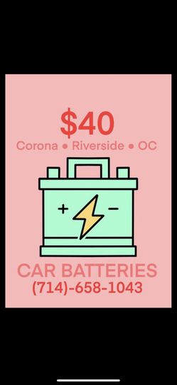 Battery For Car With Warranty $40
