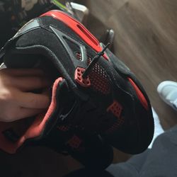  used air jordan 4 retro red thunders 
