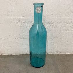 Large Decorative Blue Vidrios San Miguel/Spain Bottle