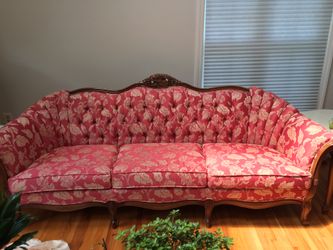 Victorian style printed sofa