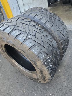 Only 2 used tires Lt37x12.50r20 Toyo Rt open country $180.00