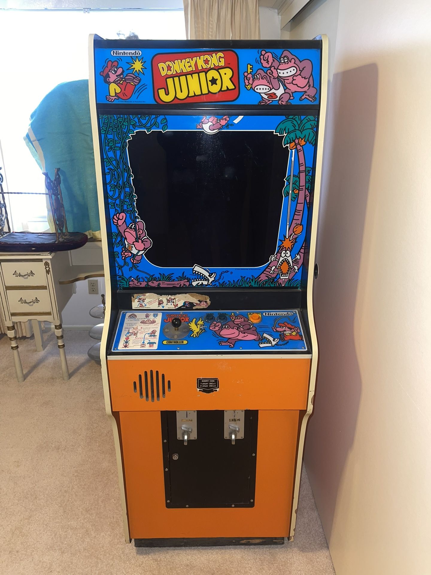 Donkey Kong Junior Full Size Nintendo Arcade Game