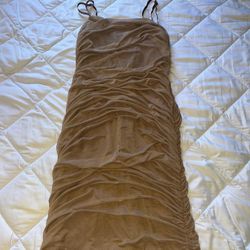 Women’s Size XL Brown Tan Party Dress 