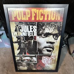 Tarantino Pulp Fiction Framed Poster