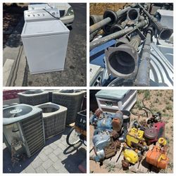 RECOGEMOS METAL GRATIS!!!! 

Lavadoras         
Secadoras      congeladors comerciales 
 Unidades de AC 
            motores
Hornos                 Ba