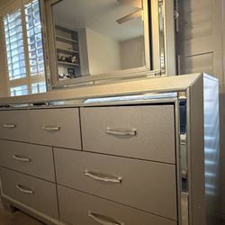 Headboard Bed Frame LED capable, Dresser w/LED, Nightstand - Queen Size