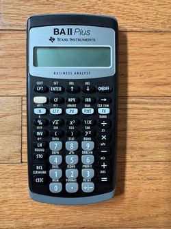 Texas Instruments BAii Plus Calculator