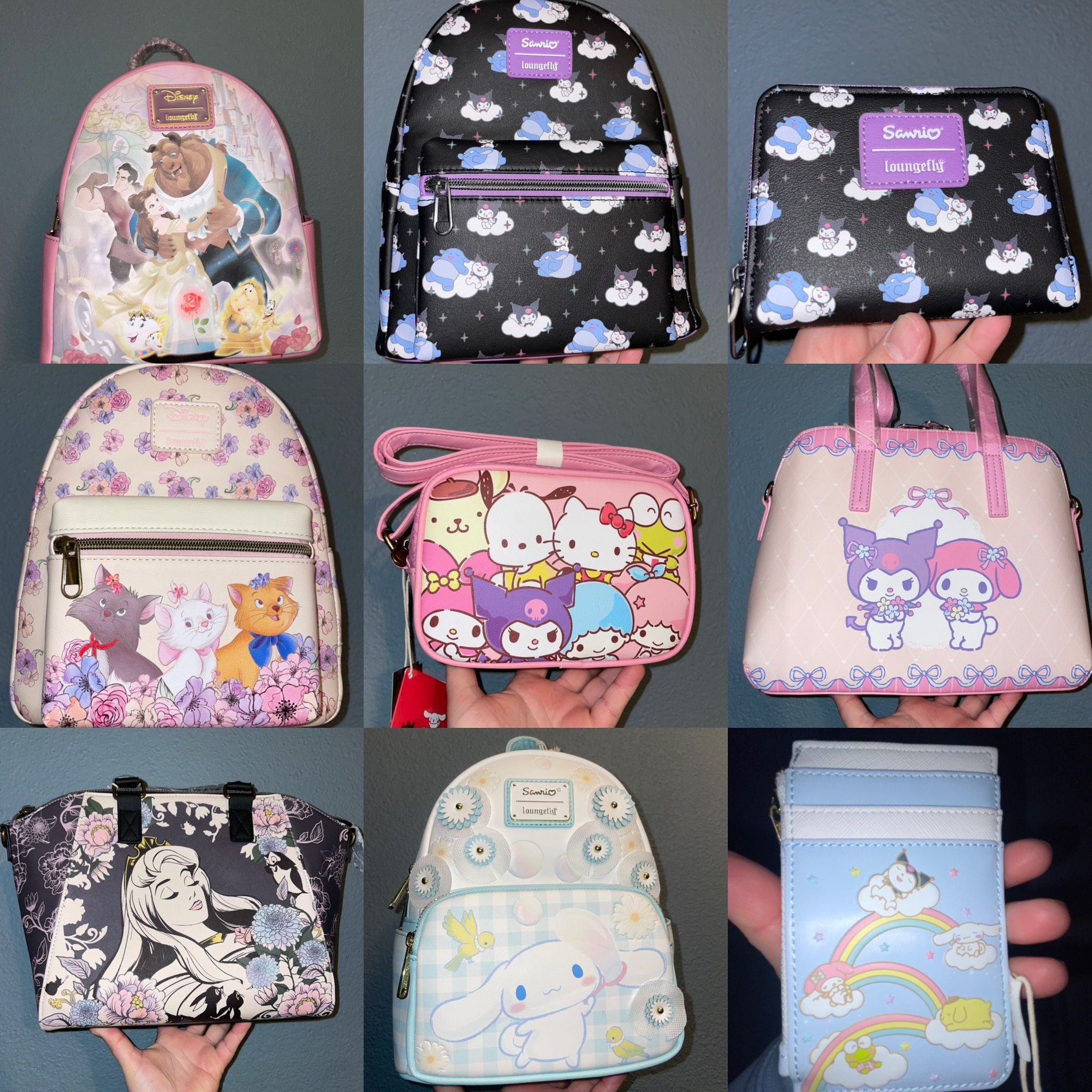 LOUNGEFLY Mini Backpacks Satchel Bag 