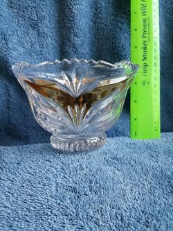 Vintage German 24% Lead Crystal Dish