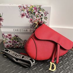 Red handbag