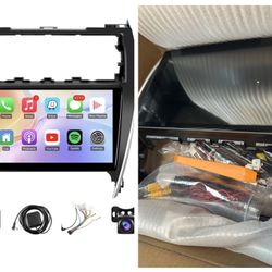 2 64gb android 15 car radio for toyota camry 2012-2014 wireless carplay android auto, 10" touch screen car stereo gps navi, wifi, bluetooth, backup ca
