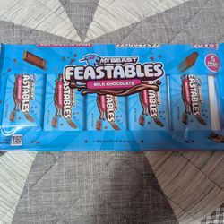 3 packets of 5 Feastables chocolate bars 6.17 oz or 175g EACH BOX