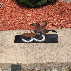 Old Texas Piece Cowboy Roping A Bull