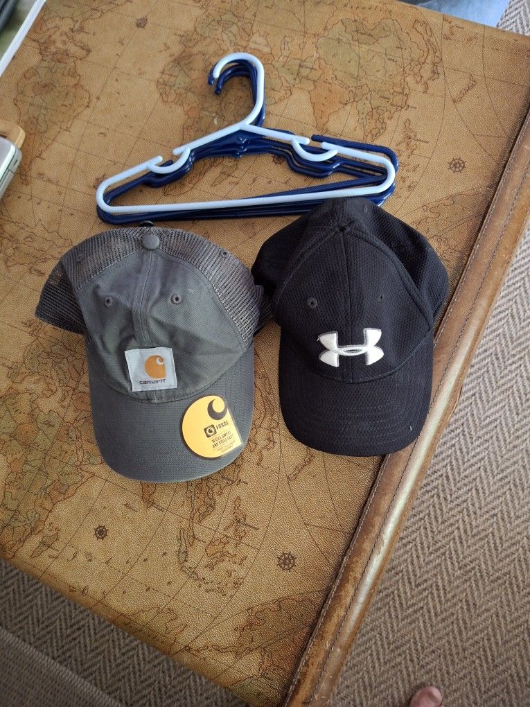 Four Children's Hangers & Two Ball Caps