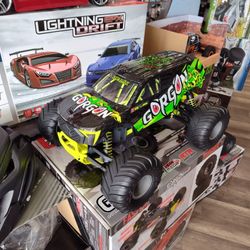 RC Monster Truck Ready To Run 1/10 Scale Including Remote Battery And A Charger