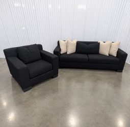 Great Condition Feather Down Filled  Loveseat & Sofa