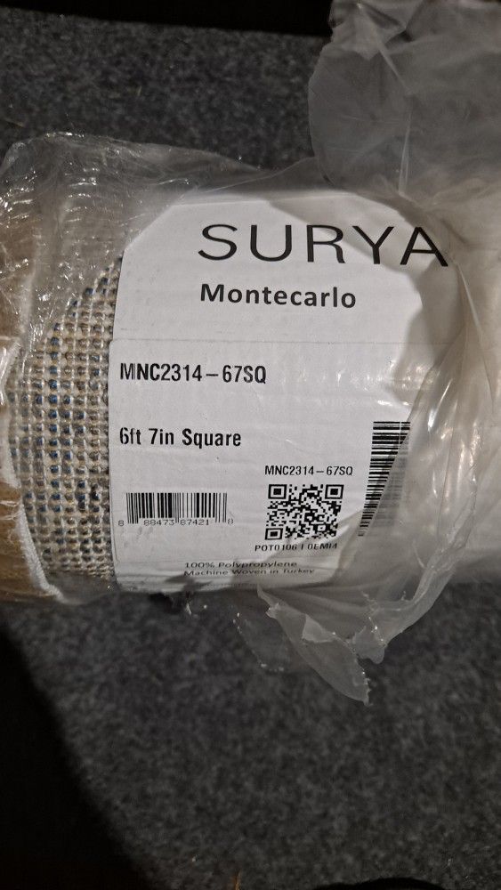 Surya monte Carlo 6.7 feet square rug