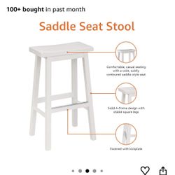29” Saddle Seat Stool-Set Of 2